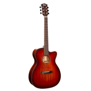 Guitarra electroacústica Cort CORE-OC ABW OPLB de Blackwood sólido con acabado natural degradado y cuerpo tipo OM
