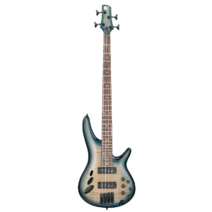 Bajo eléctrico fretless de 4 cuerdas Ibanez SRD900-CTL semiacústico en acabado mate Black Eagle Burst