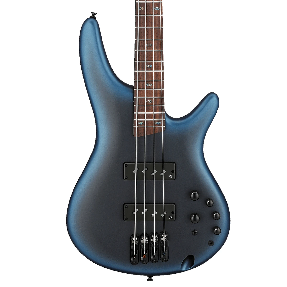 Bajo eléctrico de 4 cuerdas Ibanez SR500N-MAM en acabado mate azul Midnight Arctic Ocean con pastillas Nordstrand
