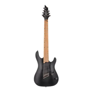 Guitarra eléctrica de 7 cuerdas multiescala Cort KX307MS en acabado de poro abierto con trastes en abanico