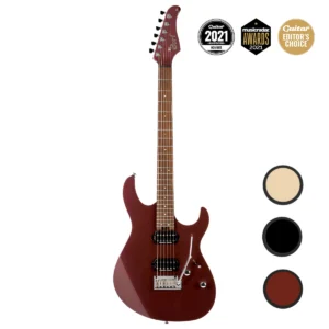 Guitarra eléctrica Cort G300 Pro con mástil de arce tostado, pastillas Seymour Duncan y puente de trémolo CFA-III