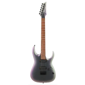 Guitarra eléctrica Ibanez RGA42EX-BAM en acabado mate negro tornasol Black Aurora Burst con pastillas humbucker