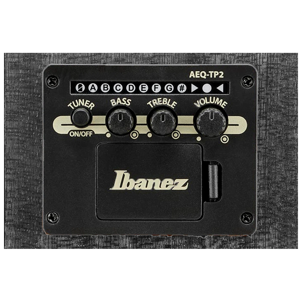 Guitarra electroacústica de 12 cuerdas Ibanez AW8412CE-WK en acabado Weathered Black de poro abierto