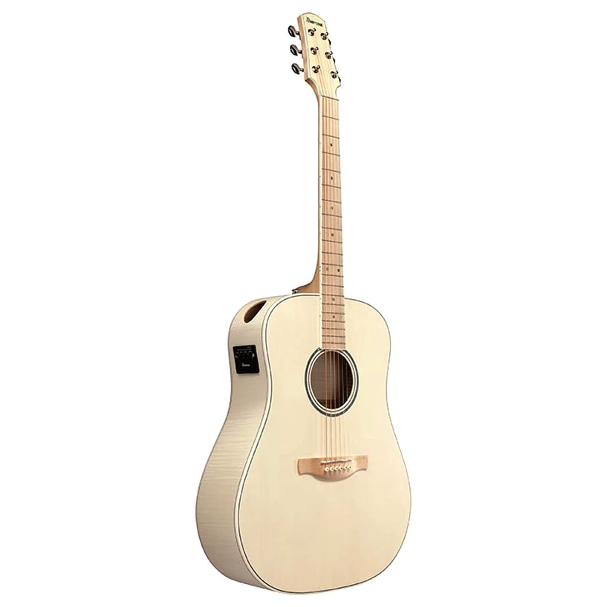 Guitarra electroacústica Ibanez AAD77M1E-OAW Grand Dreadnought color Open Pore Antique White