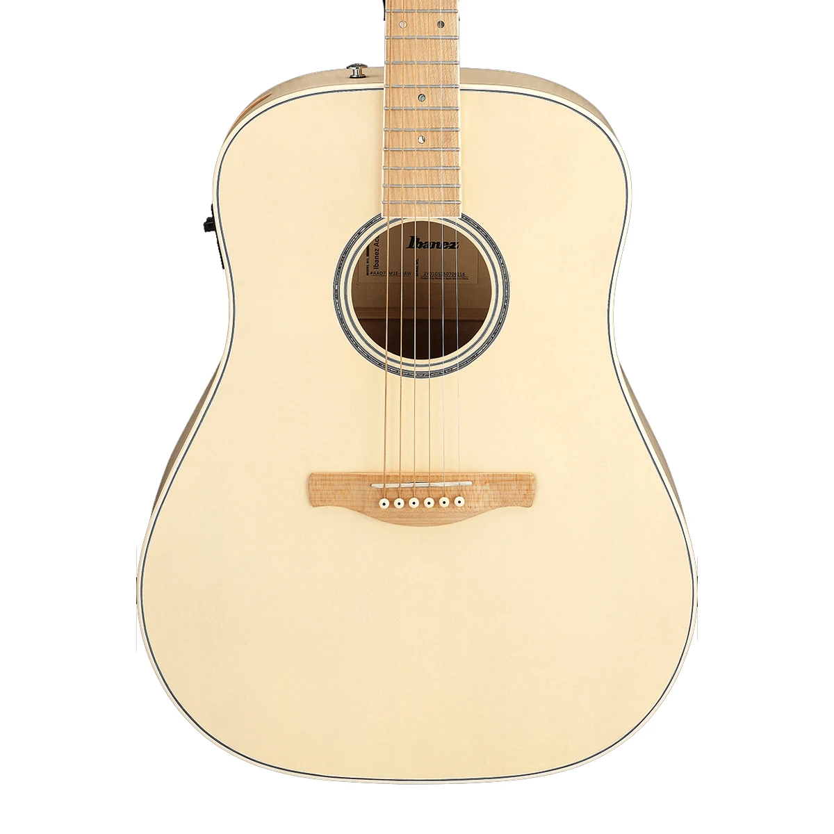 Guitarra electroacústica Ibanez AAD77M1E-OAW Grand Dreadnought color Open Pore Antique White
