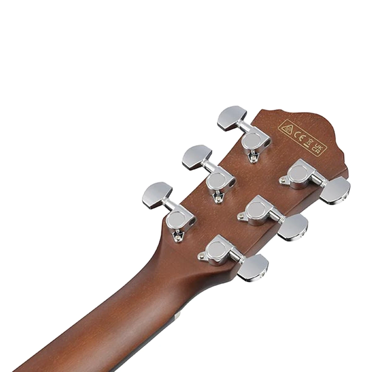 Guitarra electroacústica para zurdos Ibanez AEG70L-TIH de cuerpo delgado con tapa de arce flameado color tangerine honey burst.