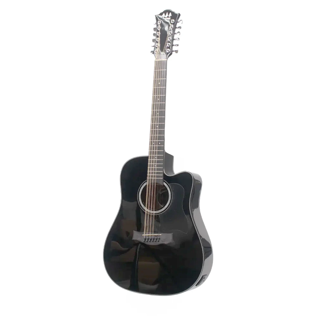 Requinto sierreño electroacustico Tres Pinos TPRS-100 BK tipo docerola negro