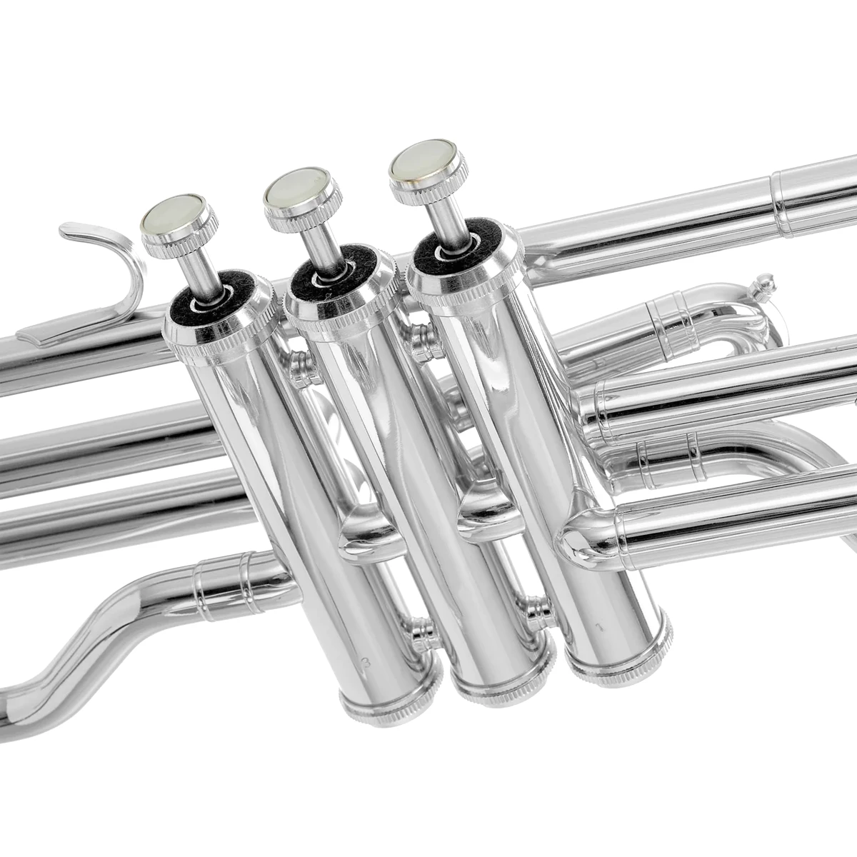 Trombón de pistones en Do Jupiter JTB720VSQ acabado premium bañado en plata brillante de la serie 700.