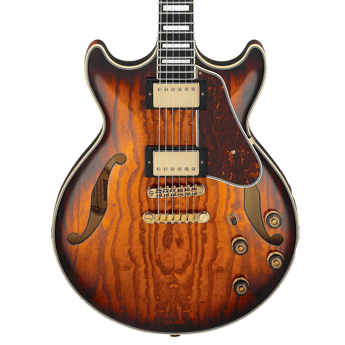 Guitarra eléctrica semihueca compacta Ibanez AM93QA