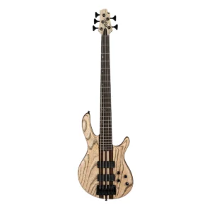 Bajo eléctrico de 5 cuerdas Cort Artisan A5 Ultra Ash Etched Natural Black