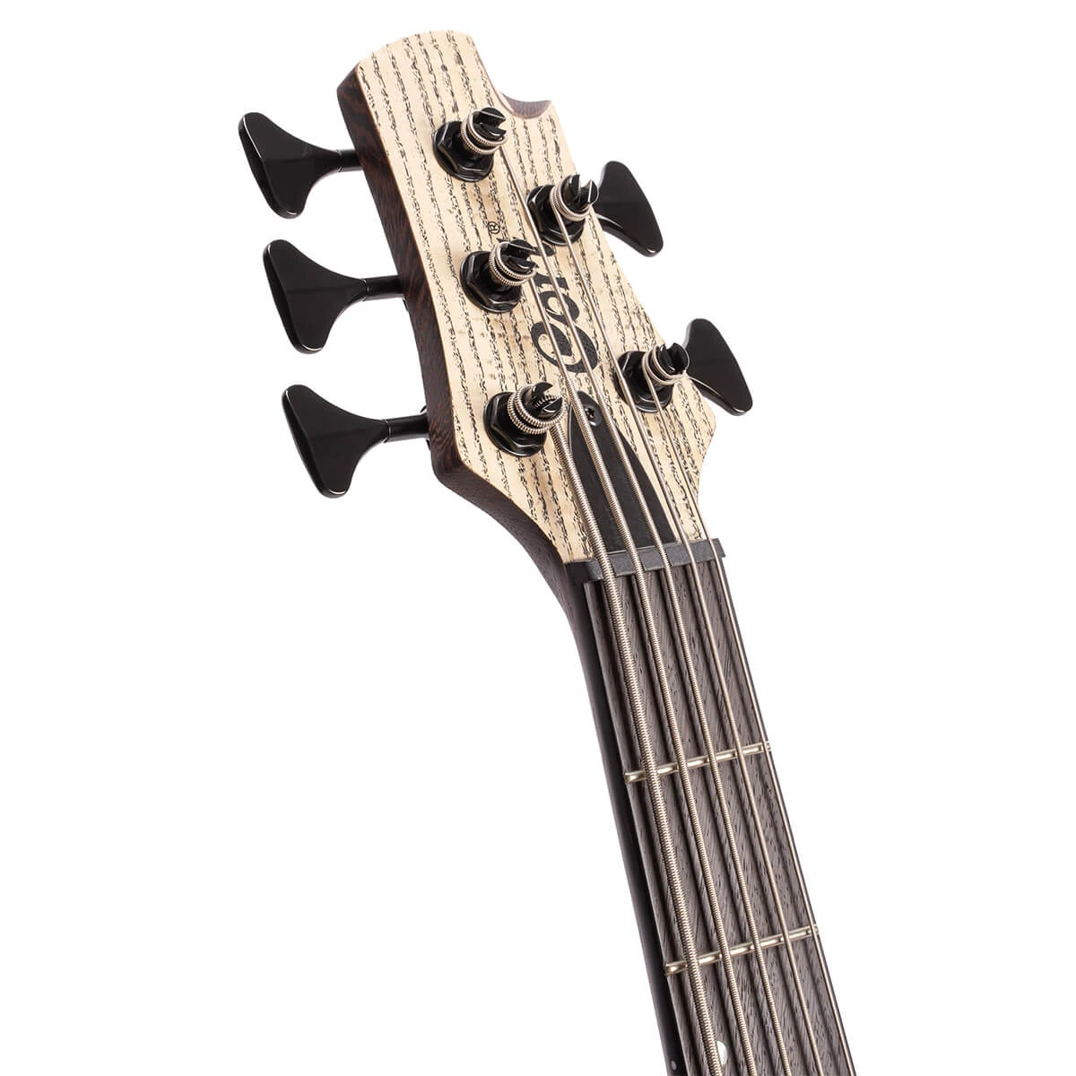 Bajo eléctrico de 5 cuerdas Cort Artisan A5 Ultra Ash Etched Natural Black