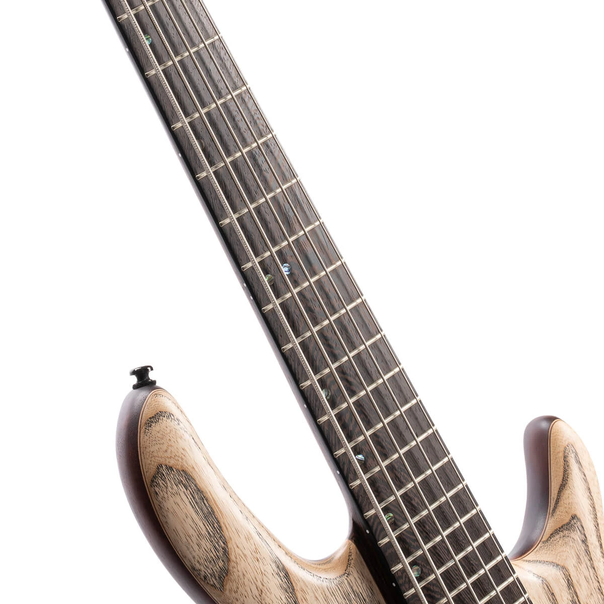 Bajo eléctrico de 5 cuerdas Cort Artisan A5 Ultra Ash Etched Natural Black