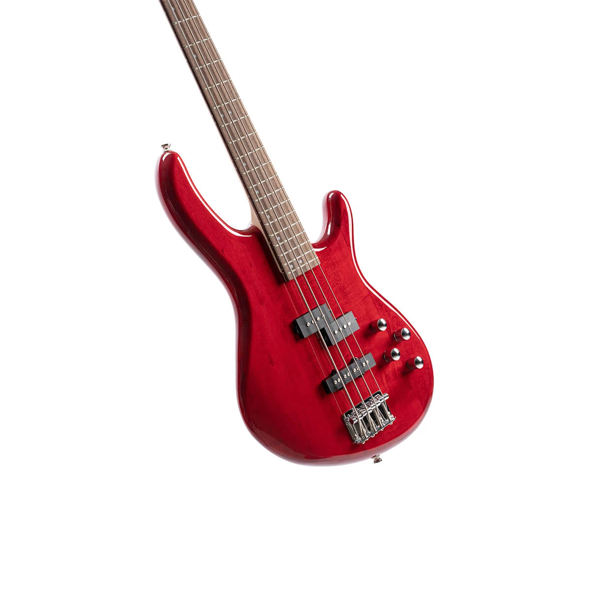 Bajo eléctrico activo Cort Action Bass Plus acabado rojo translúcido TR