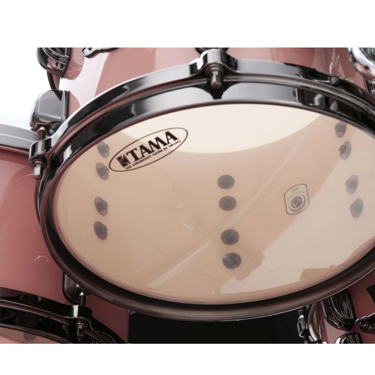 Batería acústica de 6 piezas Tama Starclassic Performer Hyper-Drive en acabado Dusty Rose vista