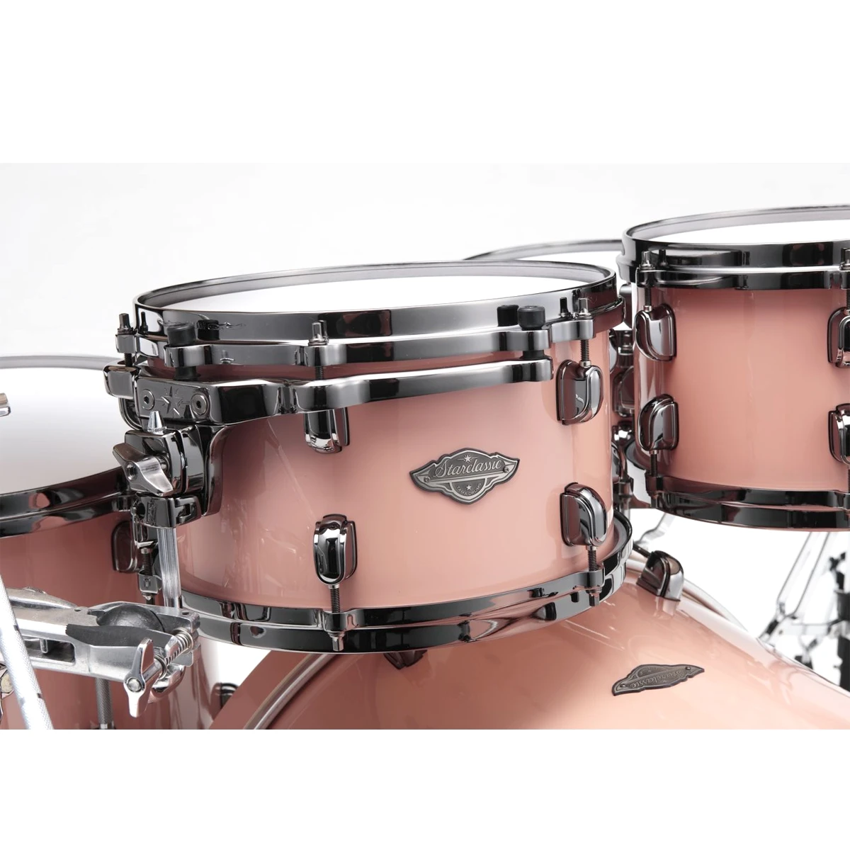 Batería acústica de 6 piezas Tama Starclassic Performer Hyper-Drive en acabado Dusty Rose vista