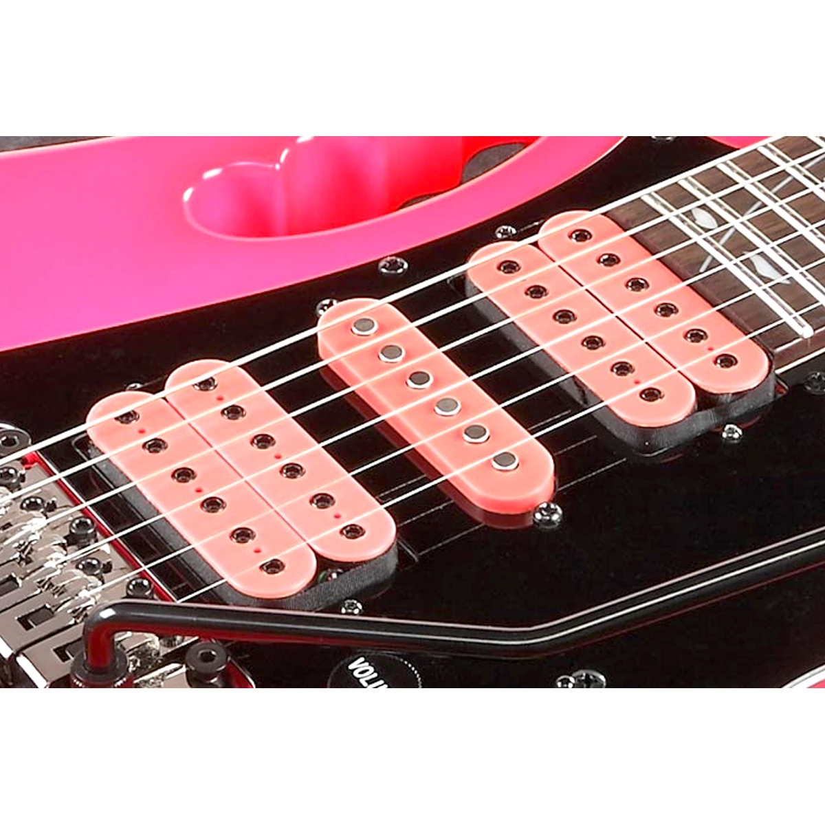 Guitarra eléctrica Steve Vai Signature Ibanez JEMJRSP-PK rosa brillante