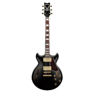Guitarra eléctrica semihueca compacta Ibanez Artcore AM73G-BK acabado negro brillante