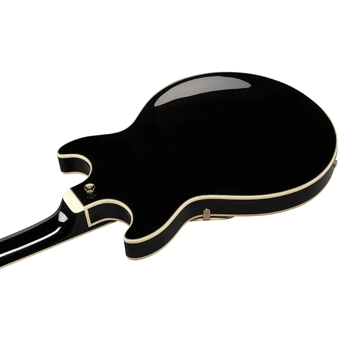 Guitarra eléctrica semihueca compacta Ibanez Artcore AM73G-BK acabado negro brillante