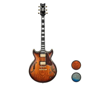 Guitarra Eléctrica Semi-hollowbody Ibanez Artcore Expressionist AM93QA | Sistema de Puente Gibraltar Performer