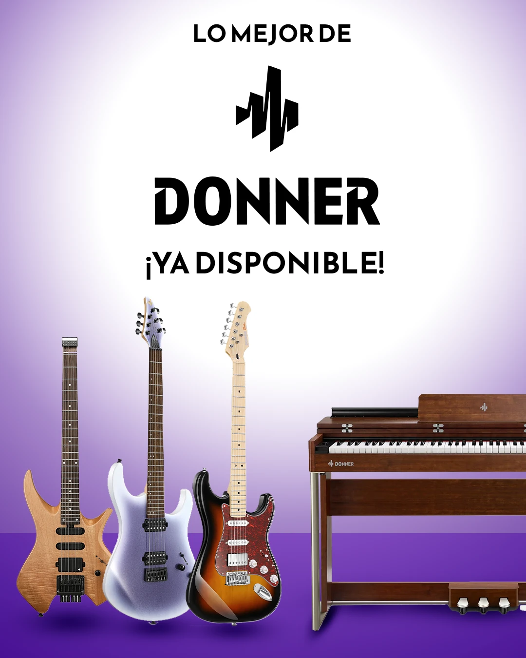 Compra instrumentos de la marca Donner a precios increíbles con calidad premium