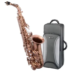 Saxofón alto de rendimiento avanzado Jupiter JAS1100BAQ en acabado rojo bruñido