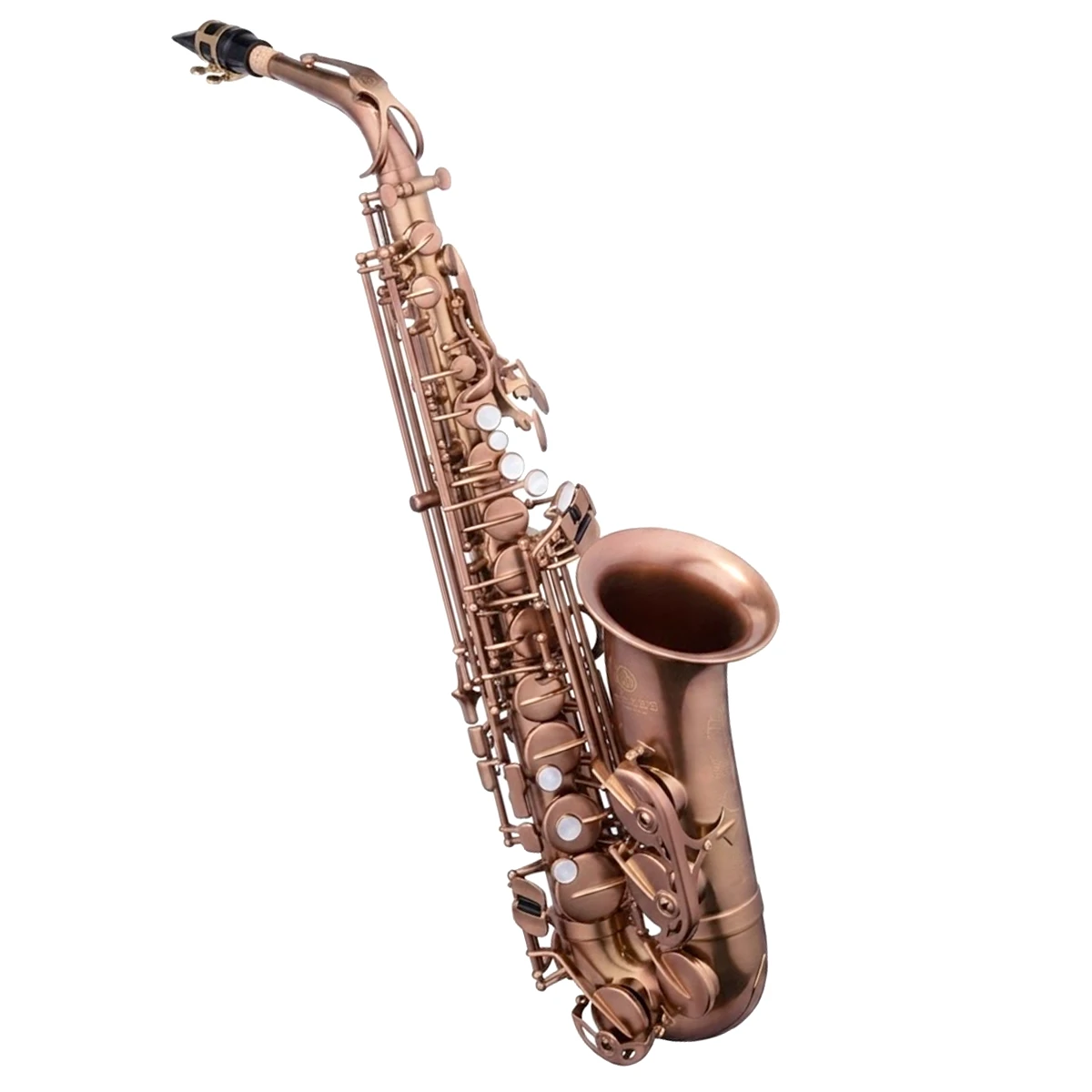 Saxofón alto de rendimiento avanzado Jupiter JAS1100BAQ en acabado rojo bruñido