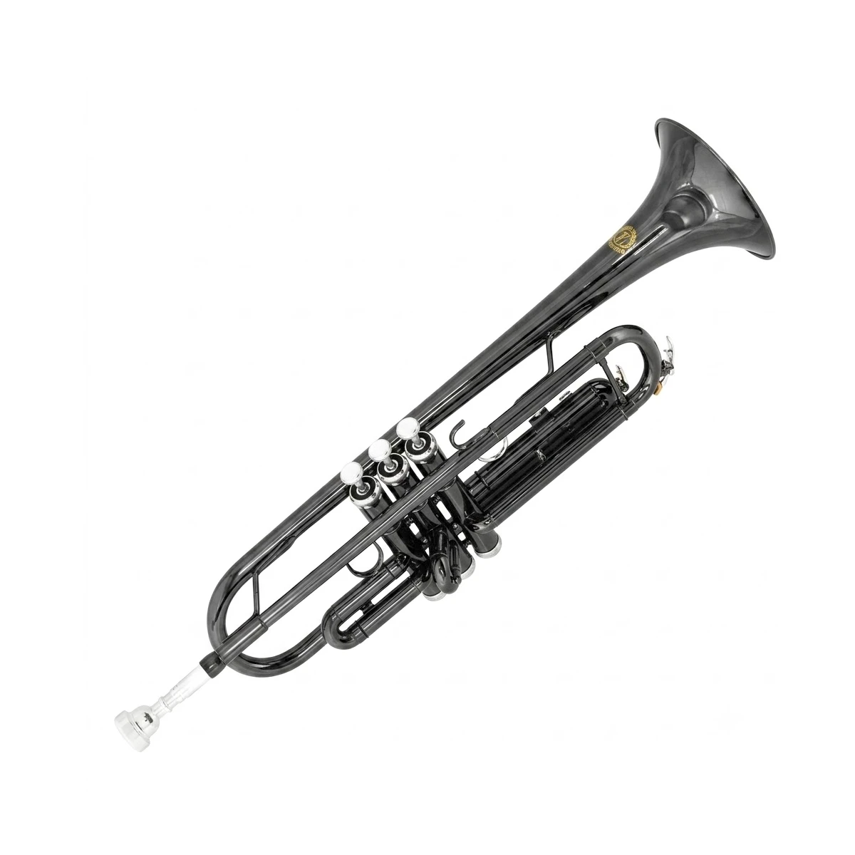 Trompeta en Si Bemol Blessing TR-6334BK acabado negro niquelado brillante