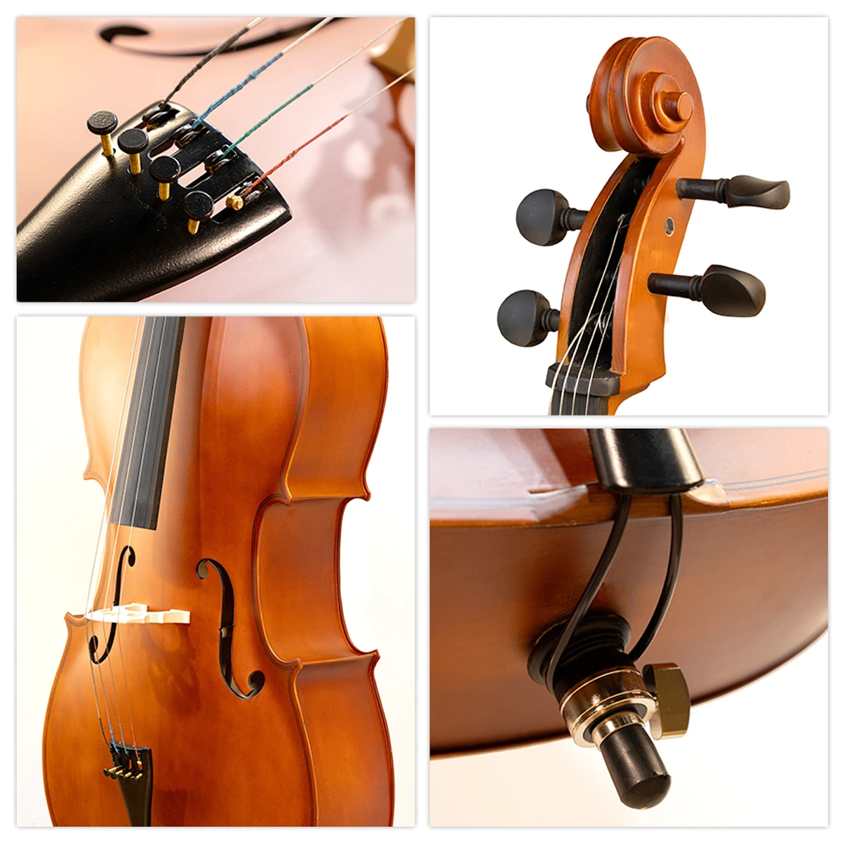 Violonchelo 4/4 Amadeus Cellini MC760L4/4MT acabado madera natural mate