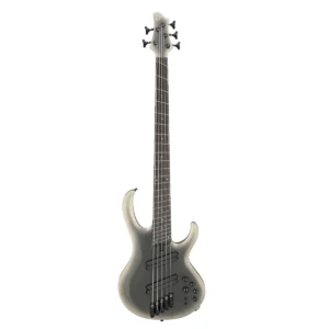 Bajo eléctrico multiescala de 5 cuerdas Ibanez BTB605MS-SOM acabado Silver Overtone Matte