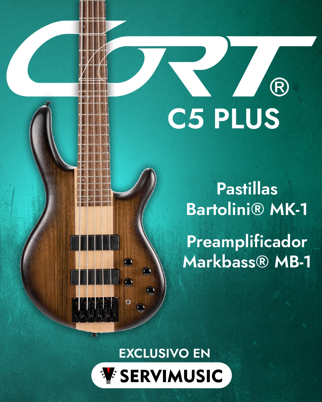 Compra el Bajo Eléctrico Cort C5 Plus con envío gratis