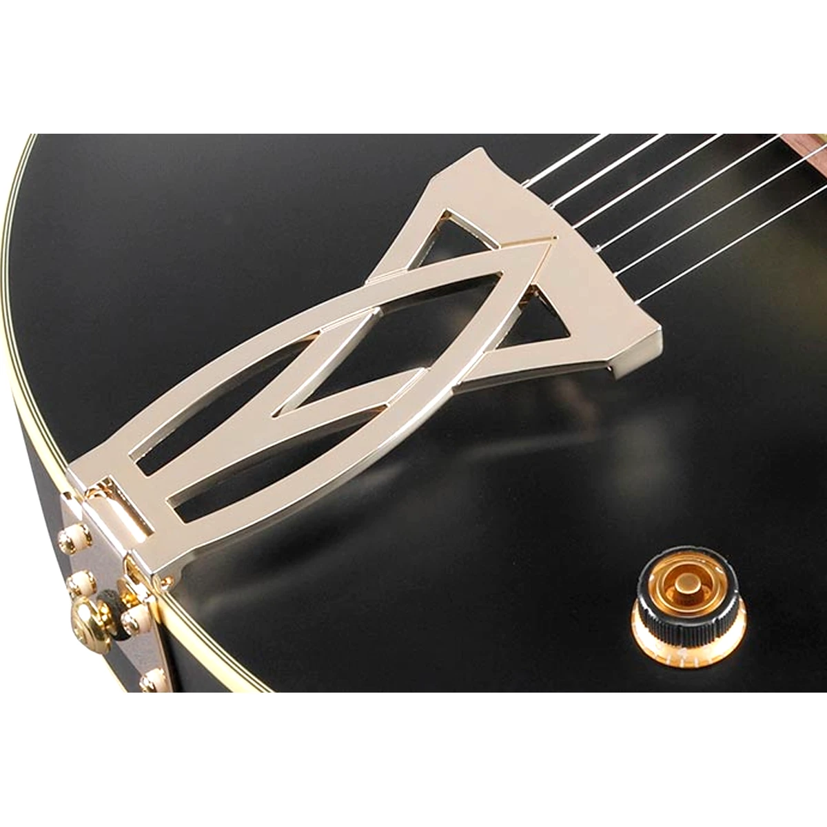 Guitarra eléctrica de cuerpo hueco Ibanez Artcore AF75G-BKF acabado Black Flat