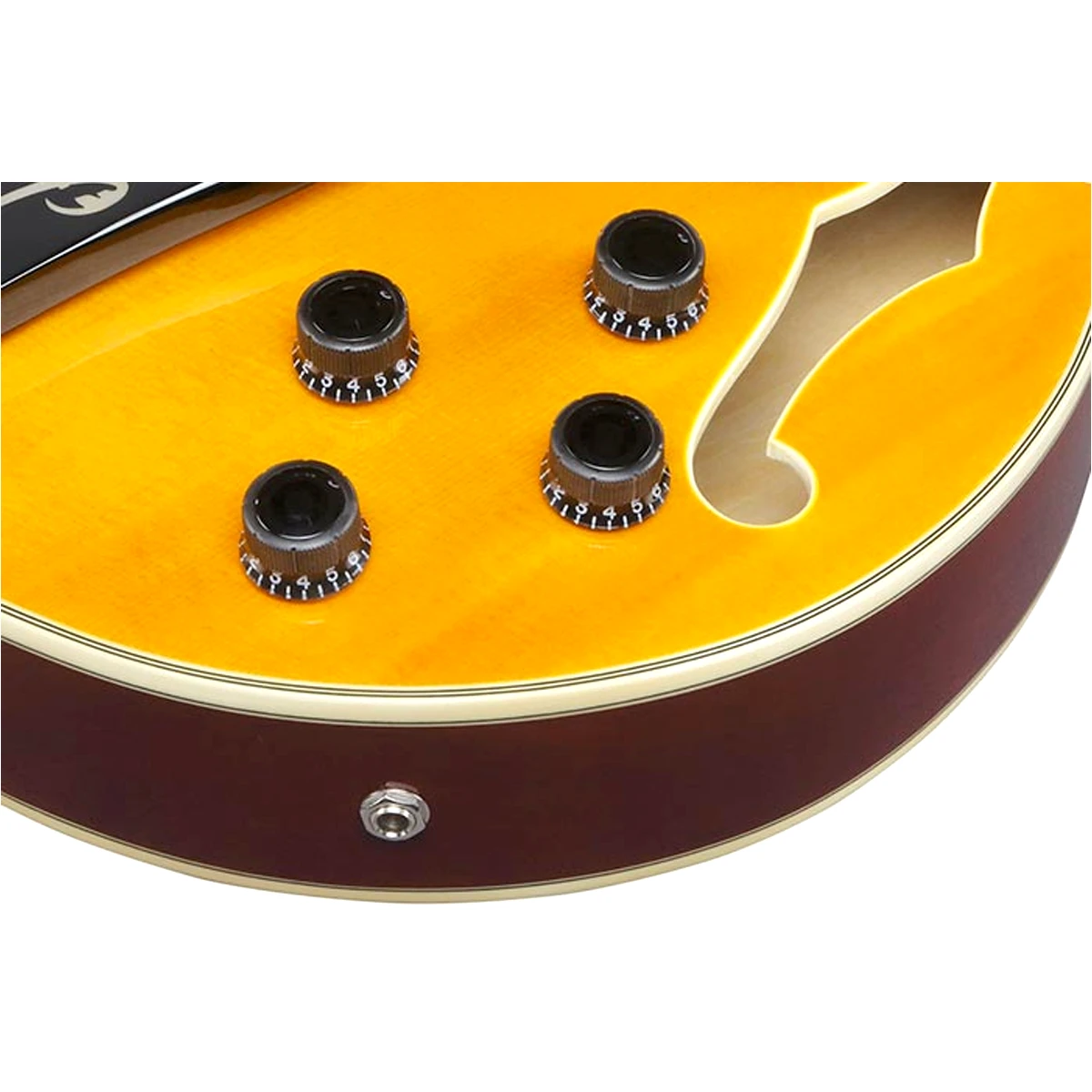 Guitarra eléctrica de cuerpo hueco Ibanez GB10EM-AA George Benson acabado Antique Amber