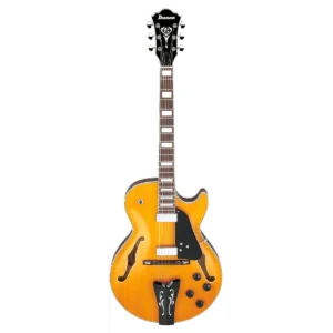 Guitarra eléctrica de cuerpo hueco Ibanez GB10EM-AA George Benson acabado Antique Amber