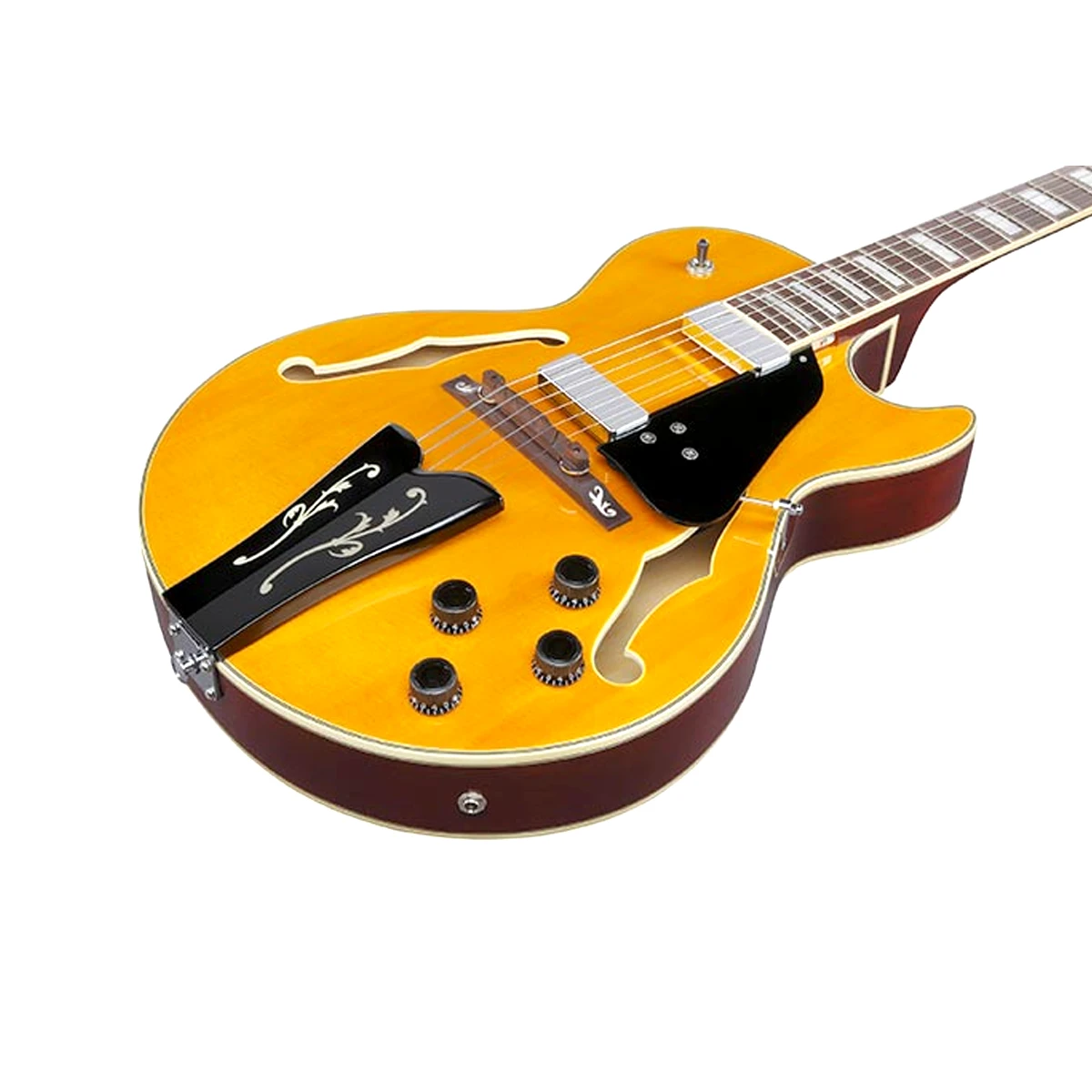 Guitarra eléctrica de cuerpo hueco Ibanez GB10EM-AA George Benson acabado Antique Amber