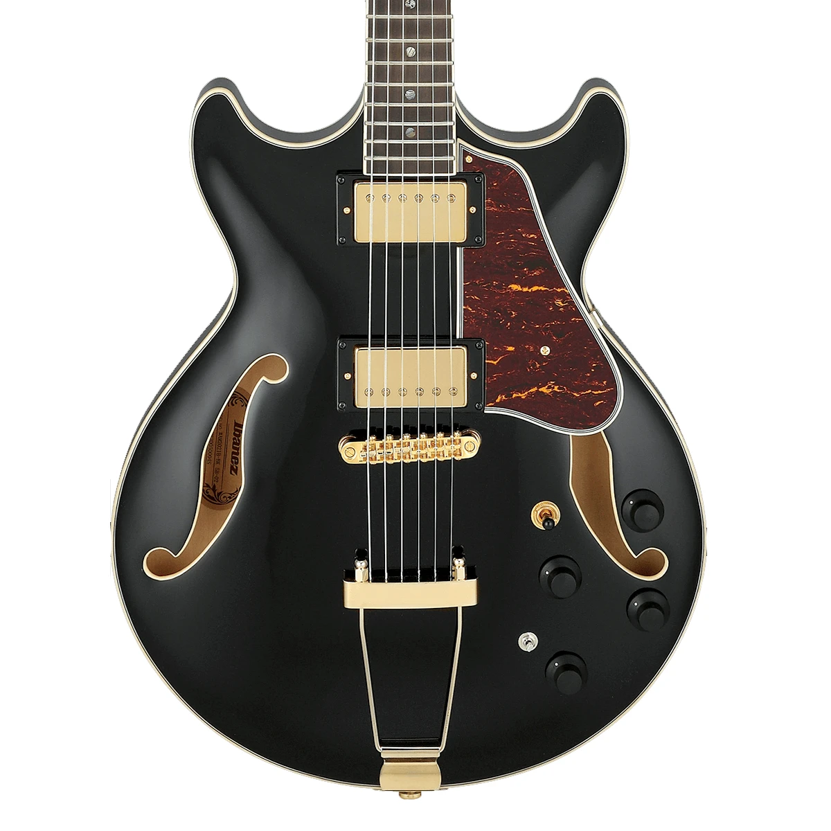 Guitarra eléctrica semihueca Ibanez Artcore Expressionist AMH90-BK acabado Black Gloss