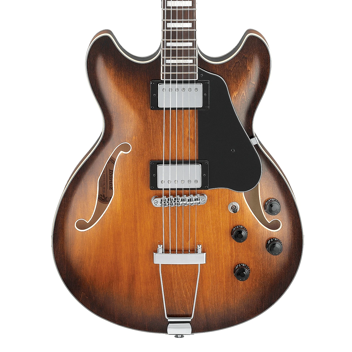 Guitarra eléctrica semihueca Ibanez Artcore AS7328-TBC acabado Tobacco Brown Sunburst
