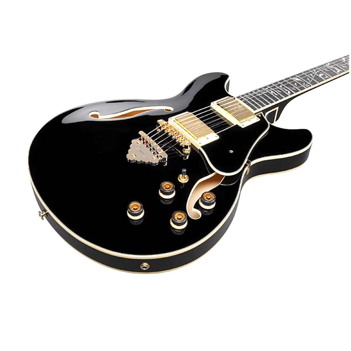 Guitarra eléctrica semihueca Ibanez Artcore Expressionist AS93SP-BK acabado Black Gloss
