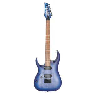 Guitarra eléctrica para zurdos Ibanez RGA42FML-BLF color Blue Lagoon Burst Flat