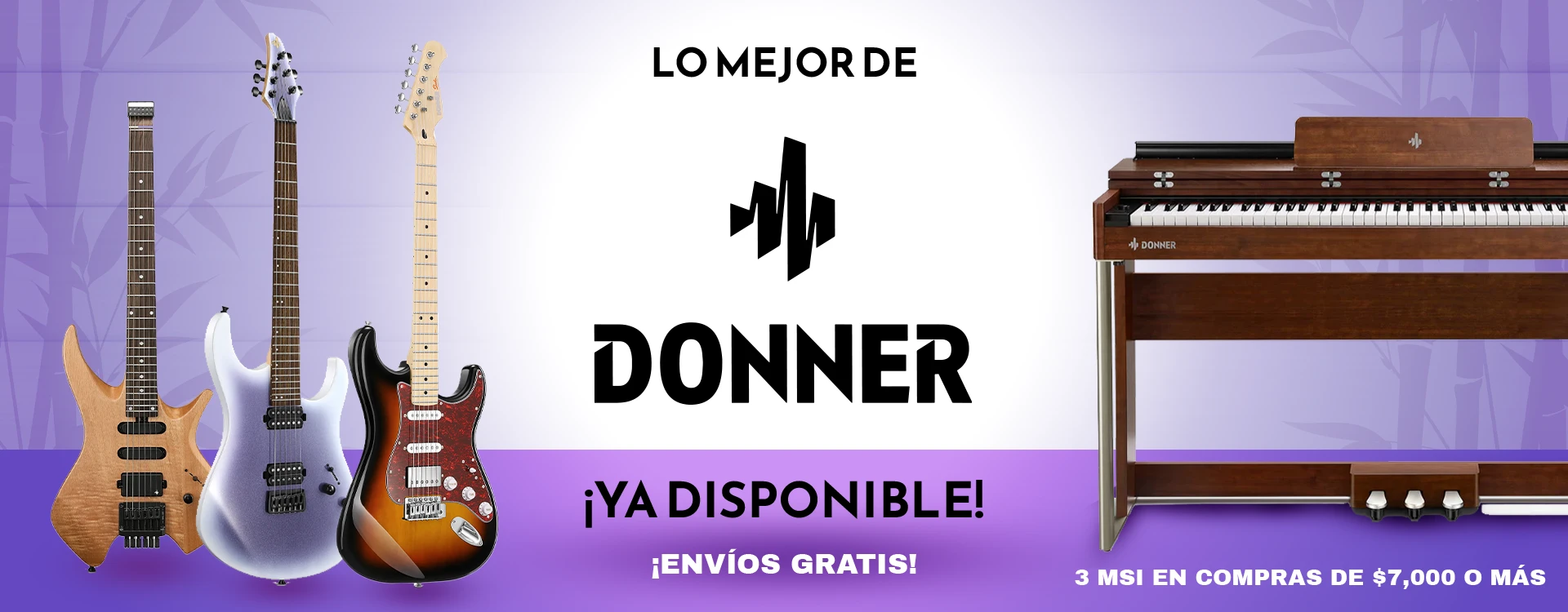 Compra instrumentos de la marca Donner a precios increíbles con calidad premium