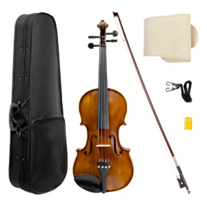 Violín 4/4 Amadeus Cellini MV100-A atigrado con accesorios de boj