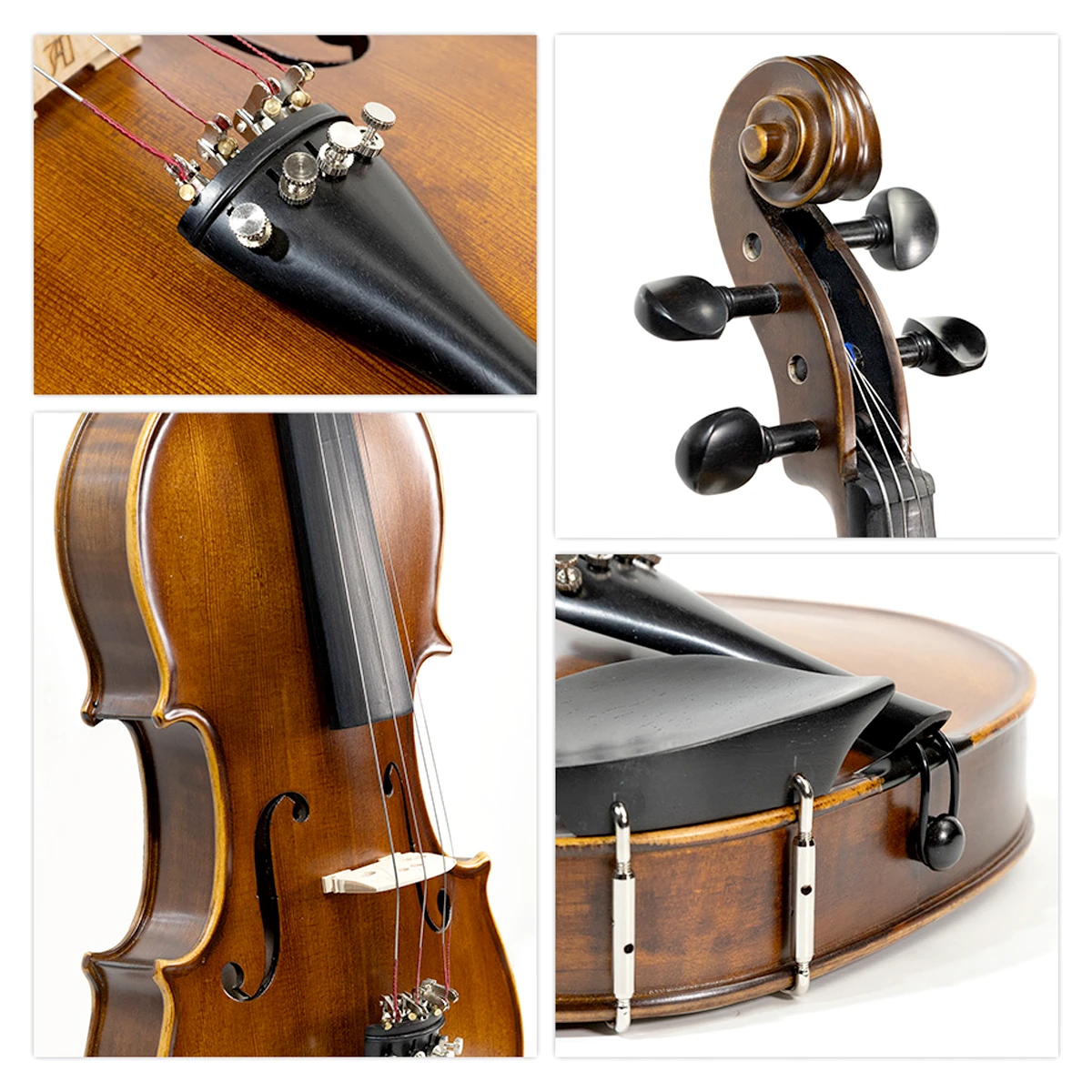 Violín 4/4 Amadeus Cellini MV100-A atigrado con accesorios de boj
