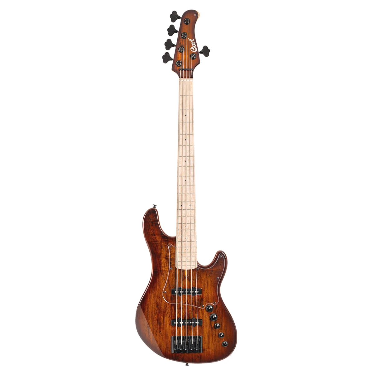 Bajo eléctrico de 5 cuerdas Cort GB-Fusion 5 ABB Antique Brown Burst
