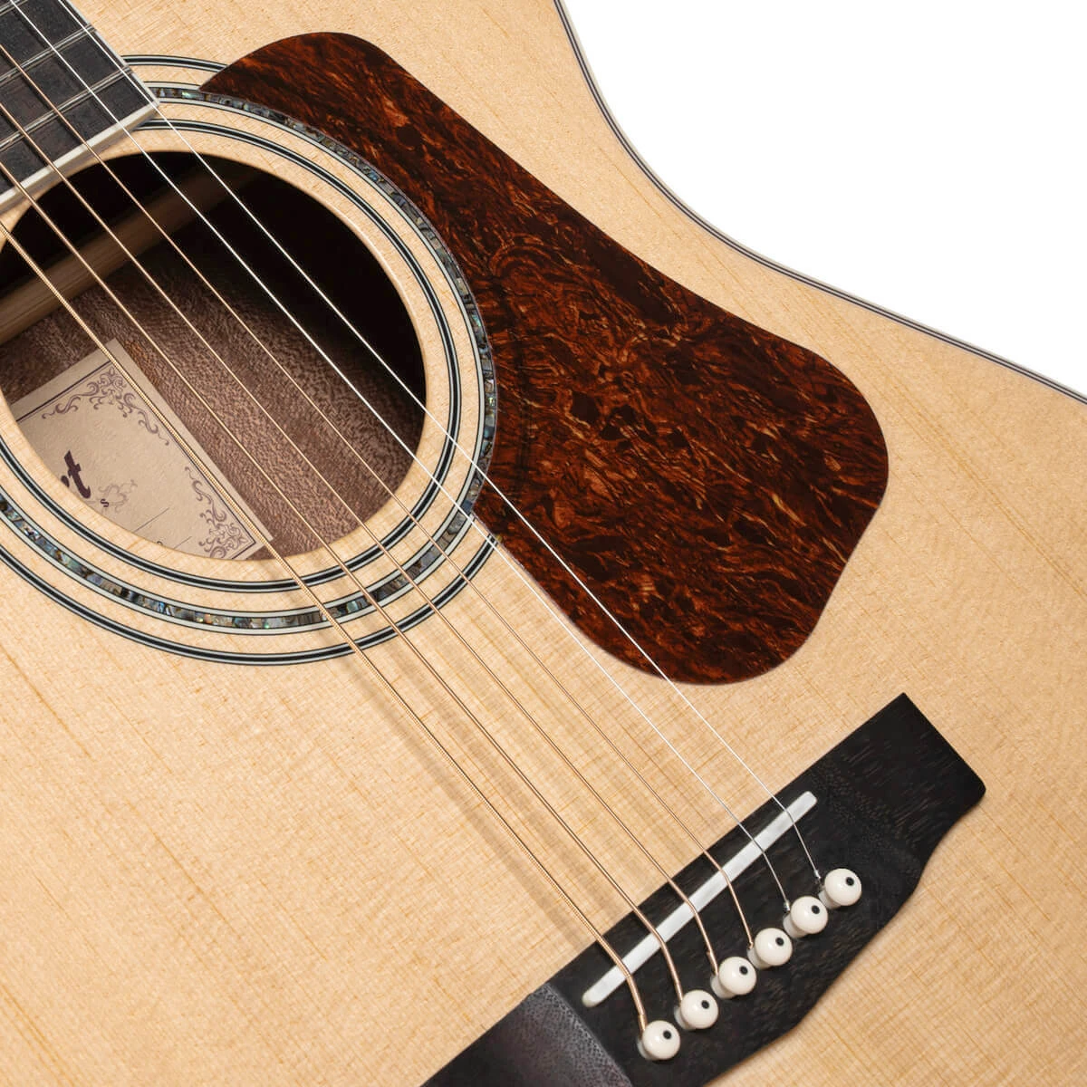 Guitarra electroacústica Cort L710F-NS vista frontal completa en acabado natural