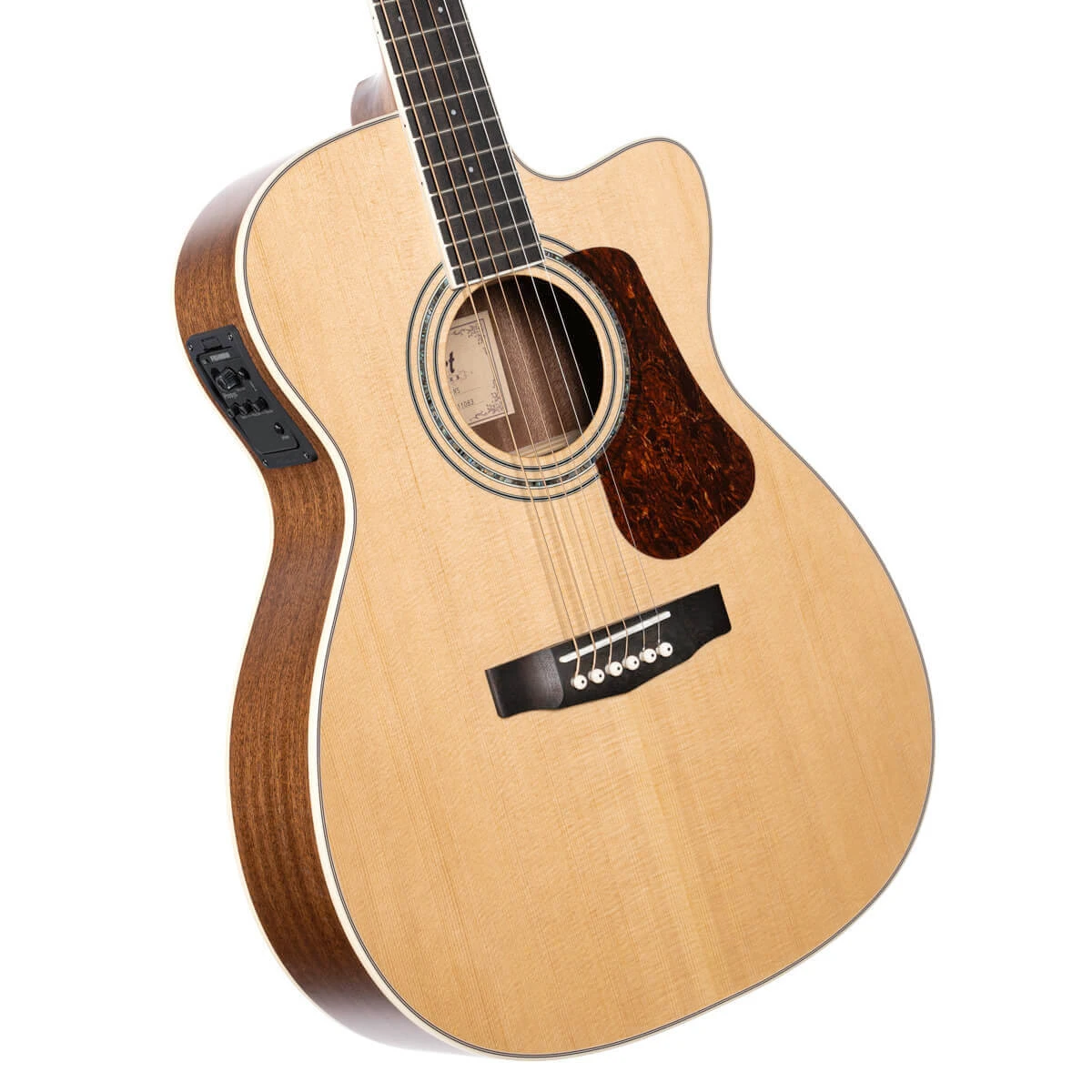 Guitarra electroacústica Cort L710F-NS vista frontal completa en acabado natural