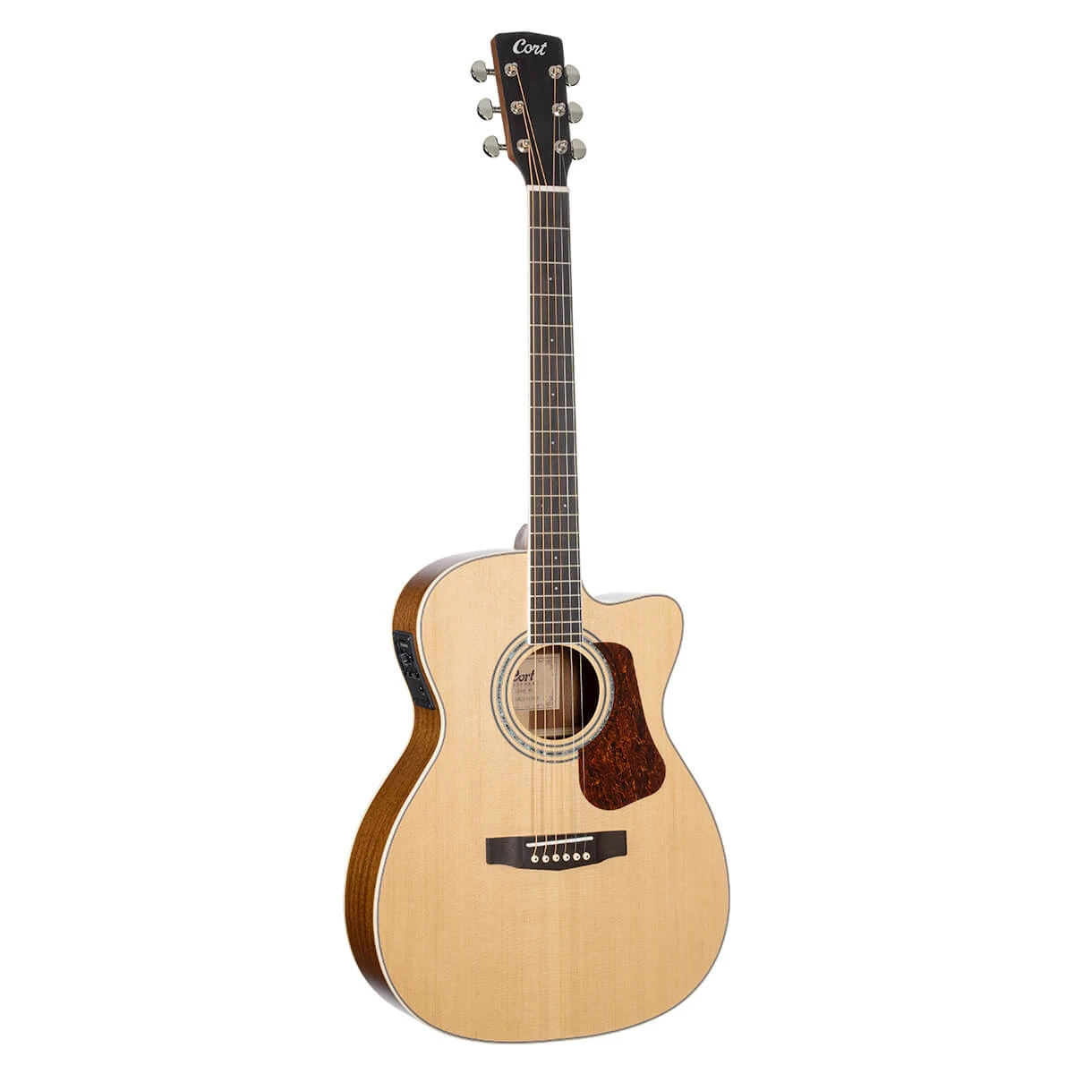 Guitarra electroacústica Cort L710F-NS vista frontal completa en acabado natural