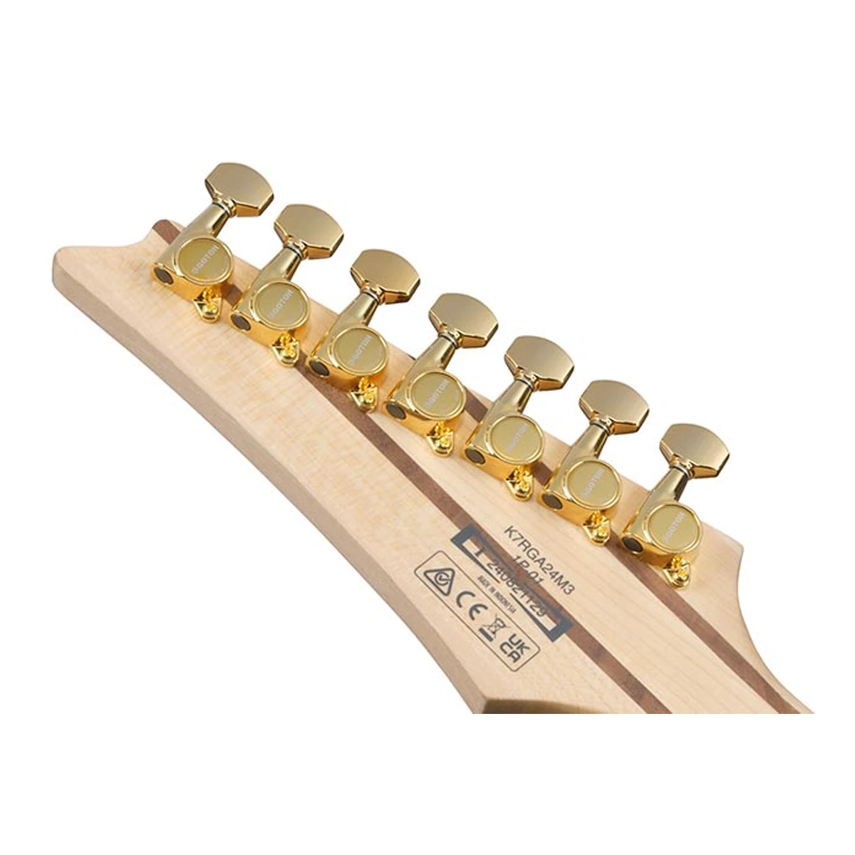 Guitarra eléctrica de 7 cuerdas Ibanez K7YANG White Korn Brian Head Welch Signature