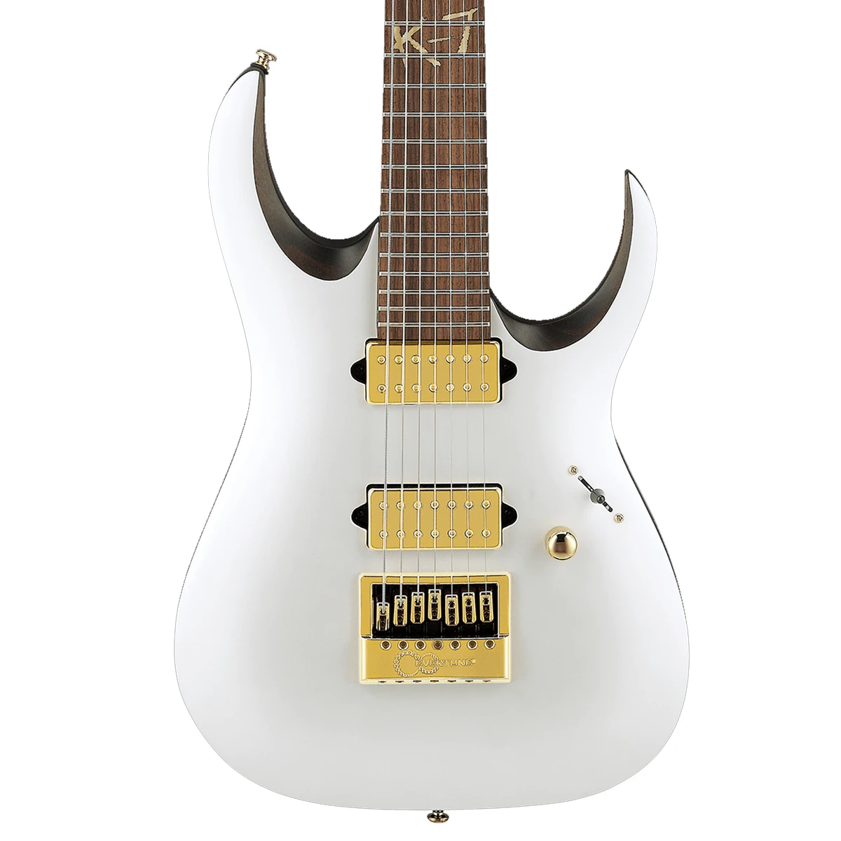 Guitarra eléctrica de 7 cuerdas Ibanez K7YANG White Korn Brian Head Welch Signature