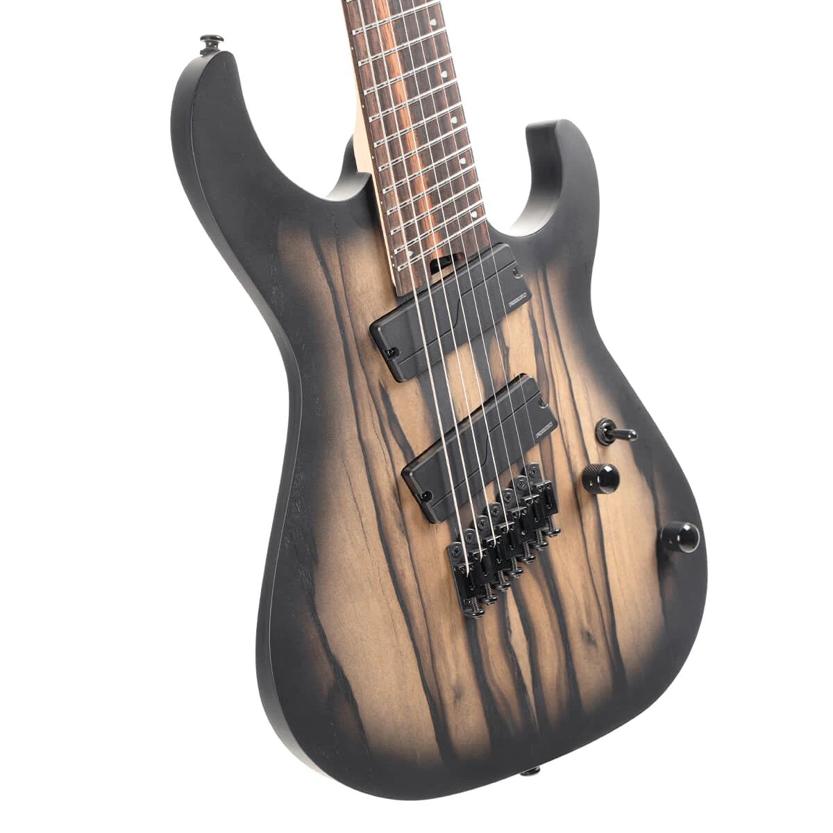 Guitarra eléctrica de 7 cuerdas multiescala Cort KX507MS NBB