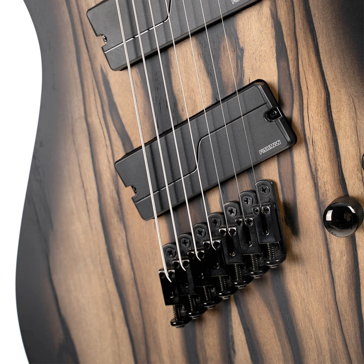 Guitarra eléctrica de 7 cuerdas multiescala Cort KX507MS NBB