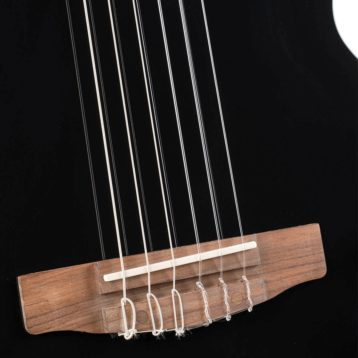 Guitarra electroacústica de cuerdas de nylon Cort Sunset Nylectric II Negra